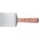 Winco TN46 Offset Wooden Handle 4" x 3-3/4" Blade Steak/Burger Turner