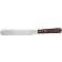 Winco TOS-7 Wooden Handle 6-3/8" x 1-1/4" Blade Spatula with Offset