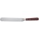 Winco TOS-9 Wooden Handle 8-3/8" x 1-1/2" Blade Spatula with Offset