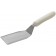 Winco TWP-61 White Polypropylene Handle 5-1/8" x 2-7/8" Blade Hamburger Turner with Offset