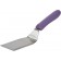 Winco TWP-61P Purple Polypropylene Handle 5-1/8" x 2-7/8" Blade Allergen Free Hamburger Turner with Offset