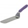 Winco TWP-91P Purple Polypropylene Handle 8-1/4" x 2-7/8"Blade AllergenFree Perf Flexible Turner with Offset