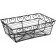 Winco WBKG-9 Black Wire Rectangular 9" x 5-7/8" x 3" Bread/Fruit Basket