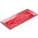 Winco WDM001-508 Red 24 pcs/case 19" x 8" Melamine Rectangular Plate