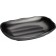 Winco WDM018-301 Black 24 pcs/case 7-3/4" x 5" Melamine Rectangular Plate