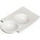 Winco WDP017-106 Bright White 36 pcs/case 6" Porcelain Duet Dish
