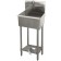 Advance Tabco WSS-14-21FV 12" Deep 16 Gauge Toe-Push Operated Score Corner Hand Sink