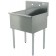 Advance Tabco 4-1-18 1-Compartment 430 Stainless Steel Square Corner Scullery Sink