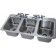 Advance Tabco DI-3-10 38" X 19" X 10" 3-Compartment Drop-In Sink