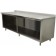 Advance Tabco EK-SS-308 96"W x 30"D Open Front Cabinet Base 5"H Backsplash Work Table