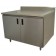 Advance Tabco HK-SS-244M 48"W x 24"D Cabinet Base with Hinged Doors and Mid-Shelf 5"H Backsplash Work Table