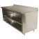 Advance Tabco EK-SS-304M 48"W x 30"D Open Front Cabinet Base with Mid-Shelf 5"H Backsplash Work Table