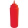 Omcan 40475 946 ml Red Ketchup Condiment Squeeze Bottle Set