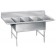 Advance Tabco K7-3-1432-18RL 2-Drain 3-Compartment Super Size Fabricated Sink
