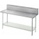 Advance Tabco VKG-3611 36" x 132" 14 Gauge Spec-Line 10" Backsplash with Undershelf Work Table